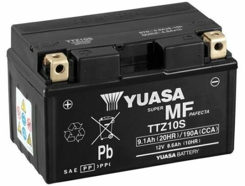 МОТО Yuasa 12V 9,1Ah MF VRLA Battery AGM TTZ10S(сухозаряжений)