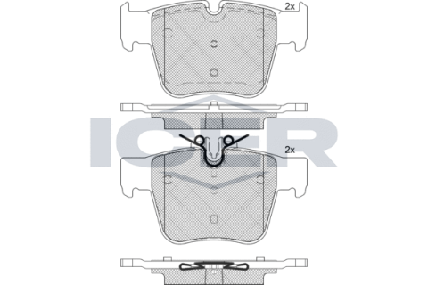 Колодки тормозные (задние) MB C-class (W205)/GLC-class (X253) 15-