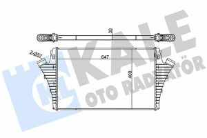 ІНТЕРКУЛЕР KALE OPEL Signum, Vectra C, Saab 9-3, Cadillac BLS 2.0 16V Turbo/2.2DTI 16V 02-