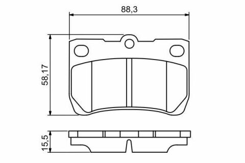 Колодки гальмівні (задні) Lexus GS/IS II/IS C 05- (замінено на 0986494891)