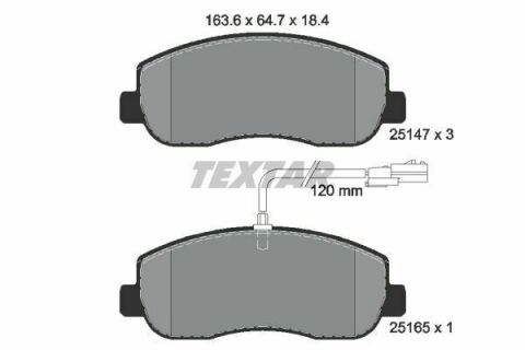 Колодки тормозные (передние) Renault Master III/Opel Movano B 10- (Brembo) Q+ (с датчиком)