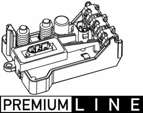 Реостат пічки E65/E67 3.0-6.0 01-08 (+AC)