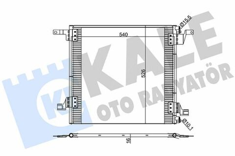 KALE DB Радиатор кондиционера ML W163 00-