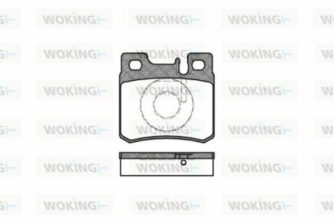 Тормозные колодки зад. W124/202/210-96 (ATE)