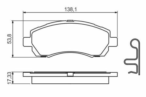 Колодки гальмові передні Subaru Impreza, Legacy -98