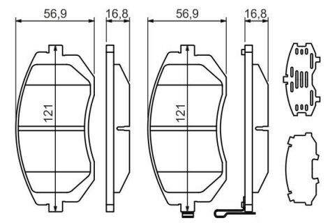 Колодки тормозные (передние) Subaru Forester 02-/Impreza 00-/Legacy 03-14/Outback 03-