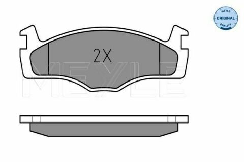 Колодки тормозные (передние) VW Golf/Jetta 83-91 (137.9x15.3x49)