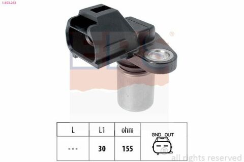 EPS FORD Датчик оборотов двигателя Mondeo, Focus, Kuga, 2,5 05-, VOLVO 2,0-2,5 97-,