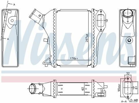 Интеркулер  HONDA  CR-V  (RM)  (12-)  1.6  i-DTEC