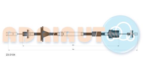 Трос сцепления Opel 200, 25 1999–