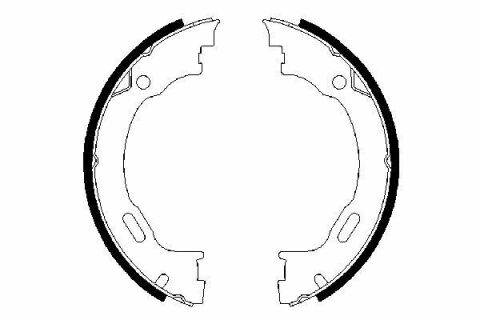 Колодки ручника MB M-class (W163)/Chrysler 300 98- (183x31) (к-кт) Колодки ручника MB M-class (W163)/Chrysler 300 98- (183x31) (к-кт)