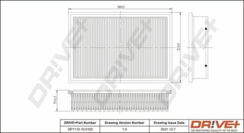 DP1110.10.0102 Drive+ - Фільтр повітря