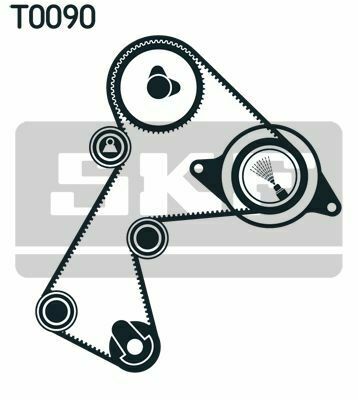 SKF Ремінь ГРМ + 2 ролики натягу Renault Rapid,Clio,Kangoo 1.9d