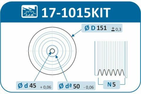 Шкив коленвала + шкив генератора BMW 3 (E36)/5 (E34/E39) 2.5td/tds 91-04