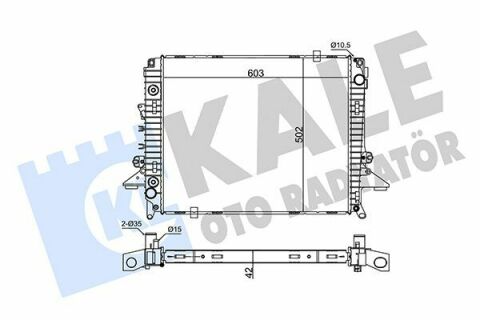 KALE LANDROVER Радіатор охолодження Discovery III, IV, Range Rover Sport 2.7TD 04-