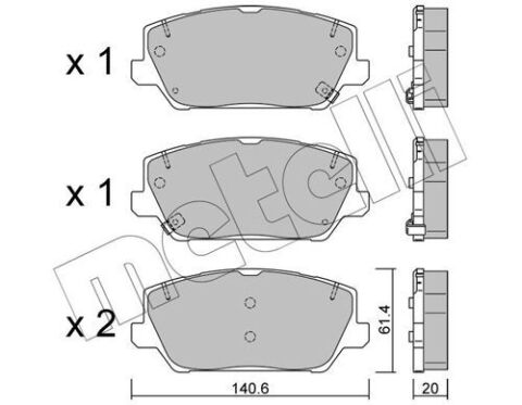 Колодки тормозные (передние) Hyundai i30 17-/Grandeur 16-/Kia Optima 17- Колодки тормозные (передние) Hyundai i30 17-/Grandeur 16-/Kia Optima 17-