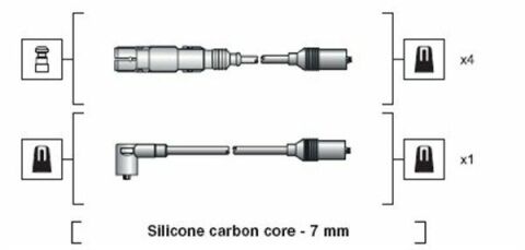 MAGNETI MARELLI Высоковольтные провода AUDI A4 VW PASSAT