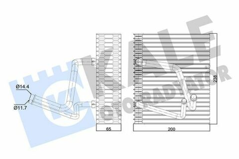 KALE RENAULT Випарник Megane I,Scenic I