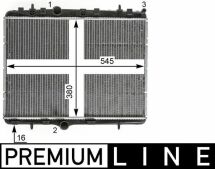 Радіатор охолодження CITROEN C3 1.6 HDI Радіатор охолодження CITROEN C3 1.6 HDI