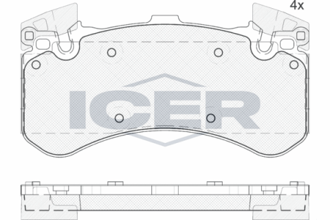 Колодки тормозные (передние) Audi A6/A7/A8/Q5 10-/VW Jetta 08-10