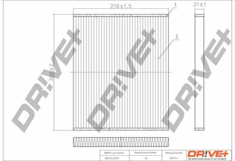 DP1110.12.0055 Drive+ Фільтр салону