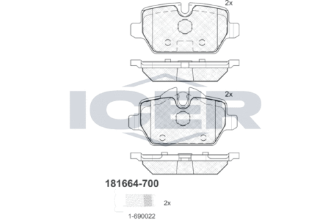 Колодки тормозные (задние) BMW 1 (E81/E82/E87)/3 (E90/E91/E92/E93) 04-13