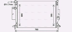 Радіатор охолодження c-max ii, focus iii, kuga ii 1.5/2.0tdci