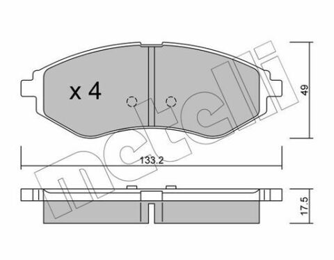 Колодки тормозные (передние) Chevrolet Aveo/Kalos/Daewoo Kalos 03-