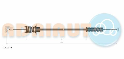 Трос газу Peugeot 205,309,405,Citroen C2,C3 CITROEN Трос газу Peugeot 205,309,405,Citroen C2,C3 CITROEN