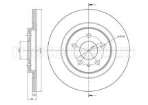 Диск гальмівний (задній) Peugeot 807 02-/Fiat Ulysse 02-11/Citroen C8 02- (272x12)