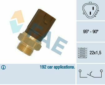 Датчик увімкнення вентилятора Skoda Fabia/VW Golf IV 1.0-2.3 (90°C-95°C) Датчик увімкнення вентилятора Skoda Fabia/VW Golf IV 1.0-2.3 (90°C-95°C)