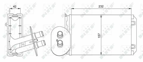 Радиатор печки VW T4 90-03-(+AC)