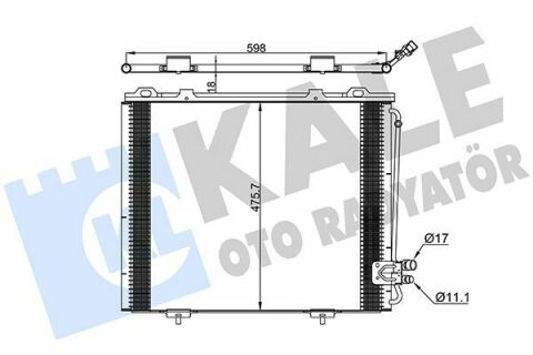 KALE DB Радіатор кондиціонера W210