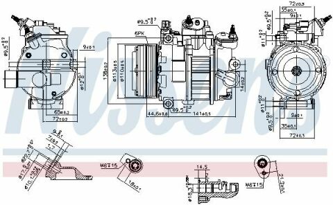 FORD FOCUS III (CB8, CEW) (11-) 1.5 TDCi Компресор кондиціонера