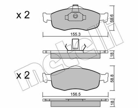 Тормозные колодки (передние) Ford Mondeo I/II 93-00/Scorpio I/II 85-98