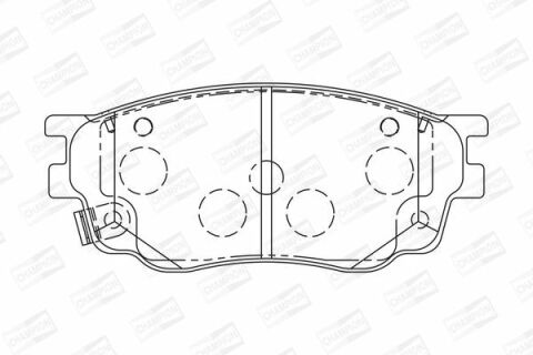 Гальмівні передні колодки 6 02- MAZDA Гальмівні передні колодки 6 02- MAZDA