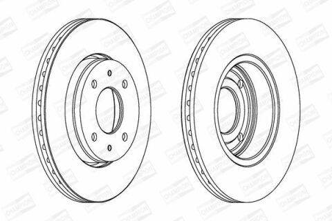 Диск тормозной передний Volvo S40,Carisma 98- MITSUBISHI