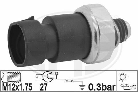 Датчик тиску масла Opel Astra/Insignia/Vectra 00-17 (0.30 bar) (М12х1.75)