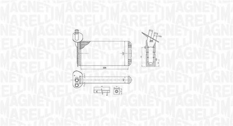 MAGNETI MARELLI  VW радіатор пічки T4 90-