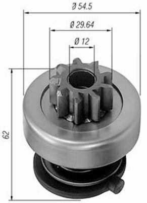 MAGNETI MARELLI Bendix (z=9) BMW E30/32 RENAULT 2,2D Espace, Laguna, Safrane [940113020167]