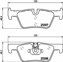 Колодки Тормозные задние f30/f31/f34/f35/f80/x3(f25)