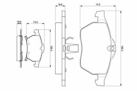 Тормозные колодки Astra G, Zafira