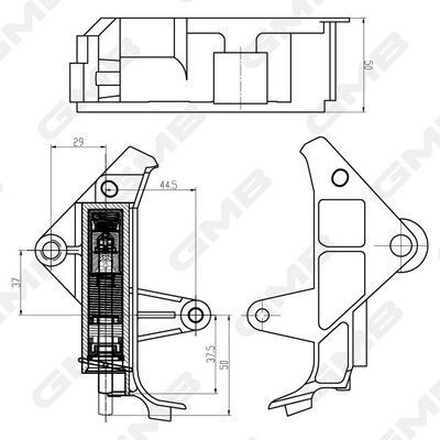 Натягувач golf iv,octavia 1.8/t 20v (дв.agn,agu,arz) 96- vw Натягувач golf iv,octavia 1.8/t 20v (дв.agn,agu,arz) 96- vw
