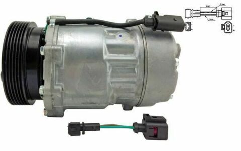 Компресор кондиціонера VW Caddy 95-15/T5 03-15/Golf 97-08