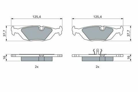 Колодки тормозные (задние) BMW 3 (E30) 82-94/5 (E28) 81-87/6 (E24) 77-89 M10/M20/M21/M30/M40 Колодки тормозные (задние) BMW 3 (E30) 82-94/5 (E28) 81-87/6 (E24) 77-89 M10/M20/M21/M30/M40