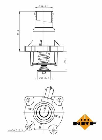 Термостат Opel Astra/Vectra/Insignia/Zafira 1.6/1.8 00- (105°)