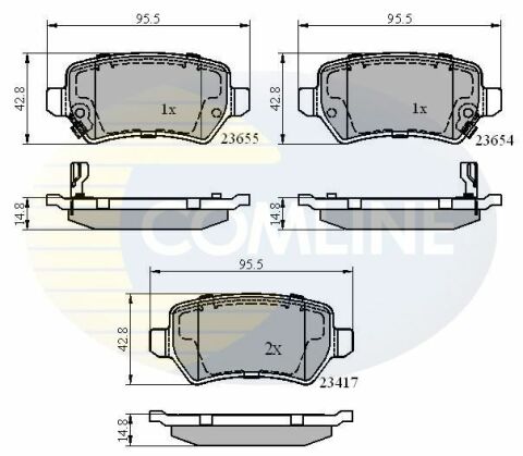 CBP31551 Comline - Тормозные колодки для дисков