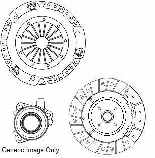 Комплект зчеплення T5 2.5TDI (AXD/96kw) 03-09 (240mm)(+вижим.регулятор)