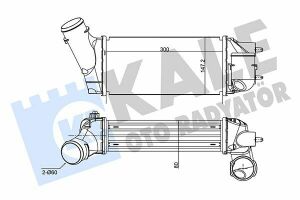 KALE CITROEN Intercooler C4 I,Picasso,Peugeot 307/308 2.0HDI