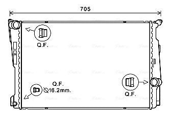 Радіатор охолодження двиг. X3 (F25), X4 (F26)